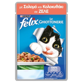 FELIX | Γατοτροφή Ζελέ με Σολομό 100g