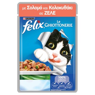 FELIX | Γατοτροφή Ζελέ με Σολομό 100g