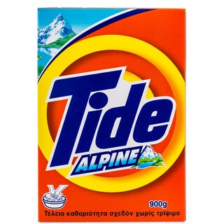 TIDE | Απορρυπαντικό Ρούχων Σκόνη Alpine 900g
