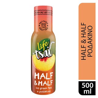 LIFE | LIFE ΤΣΑΙ HALF & HALF PEACH 500ML