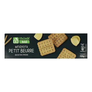 ΑΒ THINK BIO | Μπισκότα Πτι Μπερ Βιολογικά 150g