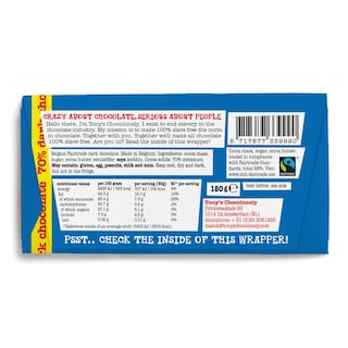 TONY'S | Σοκολάτα Υγείας 70% Κακάο 180g