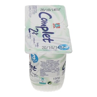 COMPLET | PLUS | ΓΙΑΟΥΡΤΙ ΛΕΥΚΟ 2% ΛΙΠΑΡΑ 2 Χ 150 GR