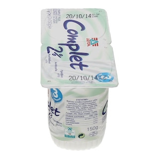 COMPLET | PLUS | ΓΙΑΟΥΡΤΙ ΛΕΥΚΟ 2% ΛΙΠΑΡΑ 2 Χ 150 GR