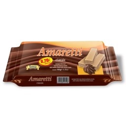 AMARETTI | Γκοφρέτα Κρέμα Κακάο 180g Έκπτωση 0.20Ε