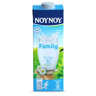 ΝΟΥΝΟΥ | FAMILY | Αγελαδινό Γάλα Υψηλής Θερμικής Επεξεργασίας Άπαχο 1lt