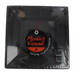 - | ΠΙΑΤΑ ΠΛΑΣΤΙΚΑ ΤΕΤΡΑΓΩΝΑ ΜΑΥΡΑ 18 CM 8 ΤΕΜ