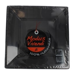 - | ΠΙΑΤΑ ΠΛΑΣΤΙΚΑ ΤΕΤΡΑΓΩΝΑ ΜΑΥΡΑ 18 CM 8 ΤΕΜ