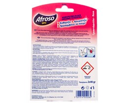AFROSO | ΣΤΕΡΕΟ ΒLOCK WC ΑΝΤΑΛΛΑΚΤΙΚΟ ROSE 40 GR + 1Δ