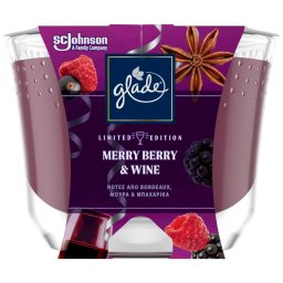 GLADE | Αρωματικό Κερί Merry Berry & Wine Large 224g