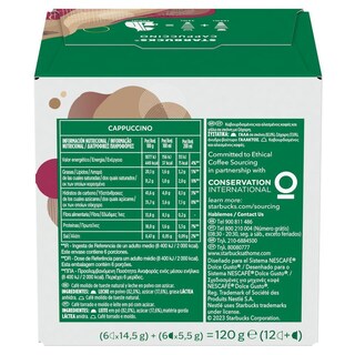 STARBUCKS | Κάψουλες Καφέ Dolce Gusto Cappuccino 120g