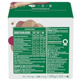 STARBUCKS | Κάψουλες Καφέ Dolce Gusto Cappuccino 120g