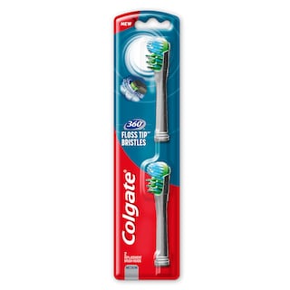 COLGATE | Οδοντόβουρτσα Μπαταρίας 360 Μέτρια Ανταλλακτικό 2 Τεμάχια
