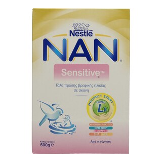NAN | NESTLE SENSITIVE ΓΑΛΑ ΣΚΟΝΗ ΠΡΩΤΗΣ ΒΡΕΦΙΚΗΣ ΗΛΙΚΙΑ  500 GR