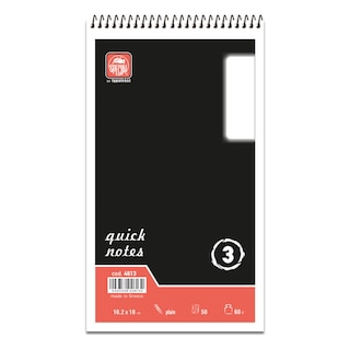 TYPOTRUST | Μπλοκ Σημειώσεων Σπιράλ Νο3 50 Φύλλα 1 Τεμάχιο