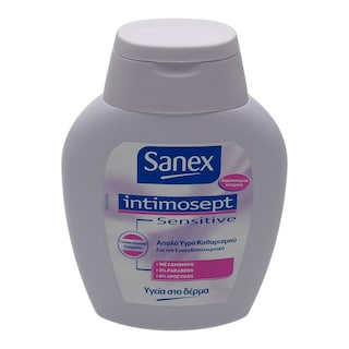 SANEX | ΛΟΤΙΟΝ ΚΑΘΑΡΙΣΜΟΥ ΕΥΑΙΣΘΗΤΩΝ ΠΕΡΙΟΧΩΝ INTIMOSEPT SENSITIVE 200 ML