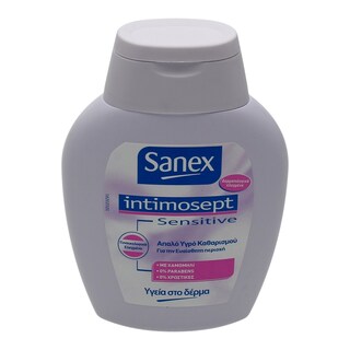 SANEX | ΛΟΤΙΟΝ ΚΑΘΑΡΙΣΜΟΥ ΕΥΑΙΣΘΗΤΩΝ ΠΕΡΙΟΧΩΝ INTIMOSEPT SENSITIVE 200 ML
