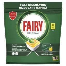 FAIRY | Κάψουλες Πλυντηρίου Πιάτων Original Λεμόνι 35 Τεμάχια