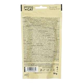 PRIMA | Σνακ Γάτας Κοτόπουλο με Δυόσμο Stress Relief 50g