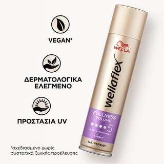 WELLAFLEX | Λακ Μαλλιών Fullness Volume Πάρα Πολύ Δυνατό 250ml