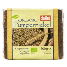 DELBA | Αρτοσκεύασμα Σίκαλης Βιολογικό Pumpernickel 500gr
