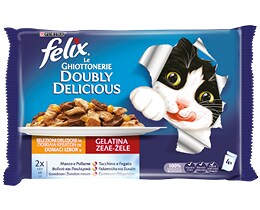 FELIX | Γατοτροφή AGAIL Ζελέ Ποικιλία Κρεάτων 4x100g