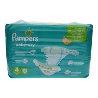 PAMPERS | BABY DRY | ΠΑΝΕΣ ΜΩΡΟΥ MAXI 7 - 18 KGR No 4 44 ΤΕΜ