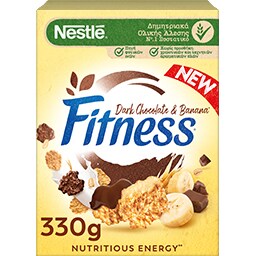 FITNESS | Δημητριακά Ολικής Άλεσης Μαύρη Σοκολάτα & Μπανάνα 330g