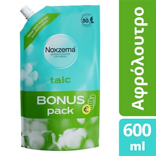 NOXZEMA | Αφρόλουτρο Talc Bonus Pack 600ml