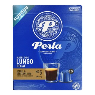 PERLA BEVERAGES | Κάψουλες Καφέ Perla Lungo Decaf 20x5g