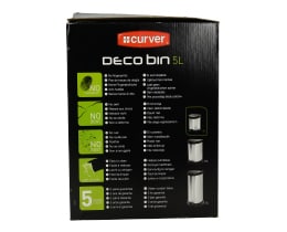 CURVER | ΚΑΔΟΣ ΑΠΟΡΡΙΜΑΤΩΝ ΜΕ ΠΕΝΤΑΛ ΜΕΤΑΛΛΙΚΟΣ 5L 1 ΤΕΜ