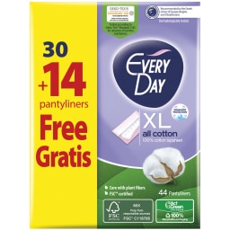 EVERY DAY | NAPKINS ALL COTTON ΕΧTRA LONG ECONOMY 44 TEM ΠΡΟΣΦΟΡΑ ΤΑ 14 ΤΕΜ ΔΩΡΟ