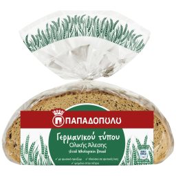 ΠΑΠΑΔΟΠΟΥΛΟΥ | Ψωμί Ολικής Άλεσης Γερμανικού Τύπου 500g