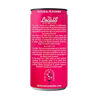 THE LOCALS | Cocktail Pom Royal Βότκα Ρόδι & Τζίντζερ 250ml