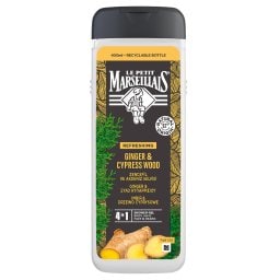 LE PETIT MARSEILLAIS | Αφρόλουτρο 4σε1 Τζίντζερ & Ξύλο Κυπαρισσιού 400ml