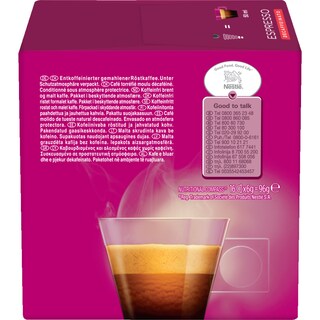 NESCAFE | DOLCE GUSTO | DOLCE GUSTO ESPRESSO DECAFFEINATO CAPSULES 96 GR