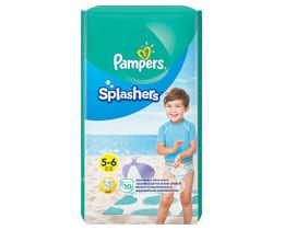 PAMPERS | Πάνες βρακάκι Μαγιό Μωρού Splashers Νο5-6 14kg+ 10 Τεμάχια