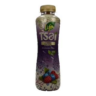 LIFE | ICE TEA ΠΡΑΣΙΝΟ ΤΣΑΪ ΜΠΛΟΥΜΠΕΡΙ ΚΑΙ ΡΑΣΜΠΕΡΙ 500 ML