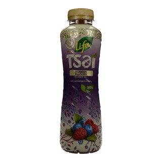 LIFE | ICE TEA ΠΡΑΣΙΝΟ ΤΣΑΪ ΜΠΛΟΥΜΠΕΡΙ ΚΑΙ ΡΑΣΜΠΕΡΙ 500 ML