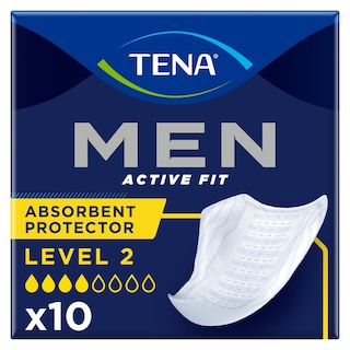 TENA | FOR MEN | Incontinence Pads Men Level 2 10 Pieces