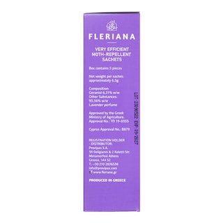 FLERIANA | Σκοροαπωθητικό Φυσικό 5 Τεμάχια
