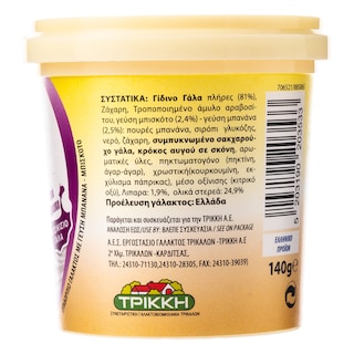 ΤΡΙΚΚΗ | Επιδόρπιο Γάλακτος Κατσικάκι Kids Μπανάνα Μπισκότο 140g