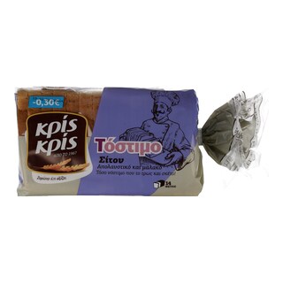 ΚΡΙΣ ΚΡΙΣ | Ψωμί Τόστ Σταρένιο  400 gr 0.30E ΦΘΗΝΟΤΕΡΑ