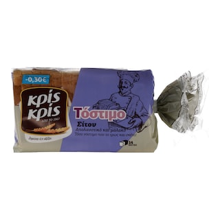 ΚΡΙΣ ΚΡΙΣ | Ψωμί Τόστ Σταρένιο  400 gr 0.30E ΦΘΗΝΟΤΕΡΑ