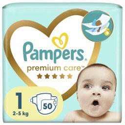 Πάνες Μωρού Premium Care Νο1 50 Τεμάχια