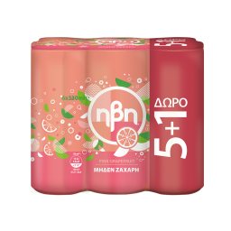 Αναψυκτικό Pink Grapefruit Κουτί 330ml 5+1 Δώρο