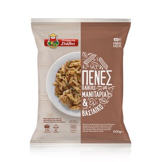 ΜΠΑΡΜΠΑ ΣΤΑΘΗΣ | ΜΠ ΣΤΑΘΗΣ ΠΕΝΕΣ ΟΛΙΚΗΣ ΜΕ Μανιτάρια & Βασιλικό Κατεψυγμένο 600gr