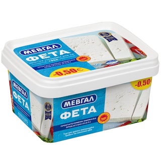 ΜΕΒΓΑΛ | Τυρί Φέτα Π.Ο.Π. 400gr 0.50E