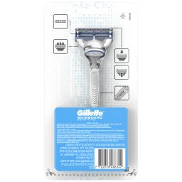 GILLETTE | Ξυριστική Μηχανή SkinGuard Sensitive + 2 Κεφαλές 1 Τεμάχιο