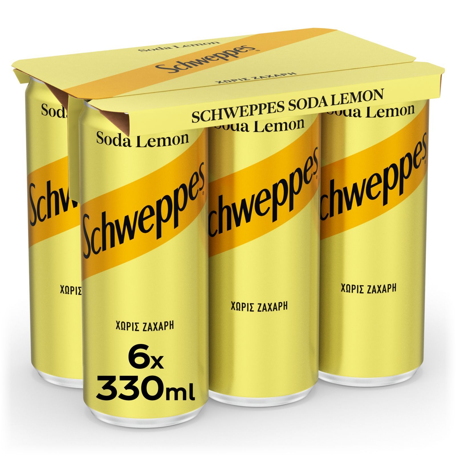 SCHWEPPES Σόδα με Λεμόνι 6x330ml